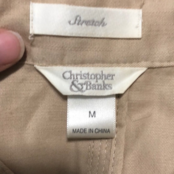 Christopher & Banks khaki jacket size medium - Picture 5 of 5